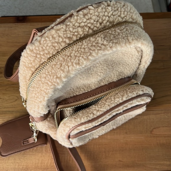 Mini Sherpa Fleece Backpack - Picture 2 of 6
